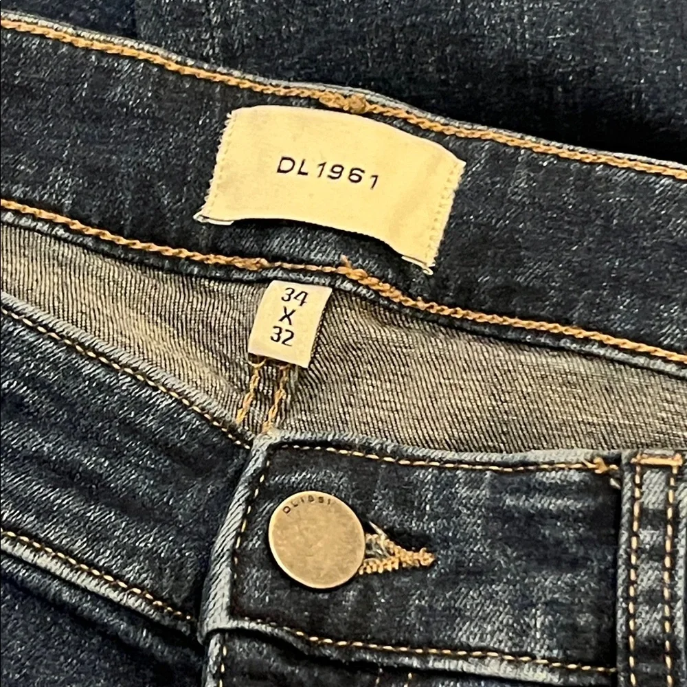 Russell Slim Straight Blue Jeans‎ Thunderbird (Dark Indigo) 34x32 Denim